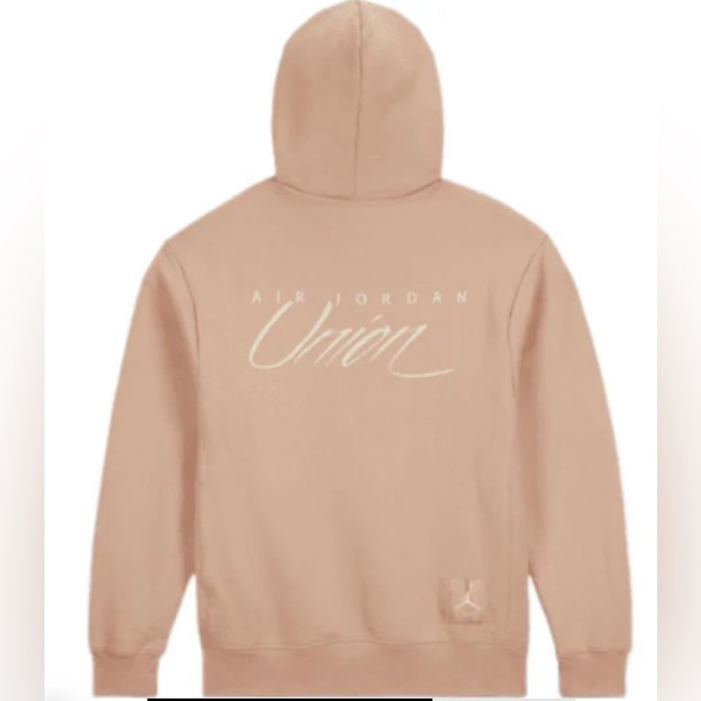 Air Jordan Fleece Hoodie x Union 'Beige' DV7335-296 - Picture 2 of 3